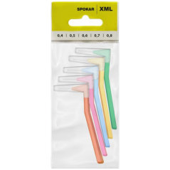 Spokar XML medzizubné kefky, sada veľkostí 0,4 – 0,8 mm, 5 ks