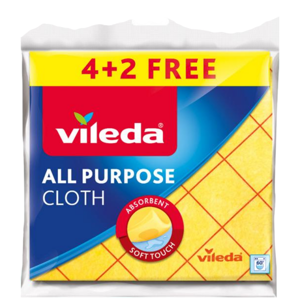 Vileda univerzální hadřík 38 × 40 cm, 4+2 ks