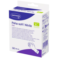 Peha-soft Nitril Jednorázové ochranné rukavice velikost M, 10 ks