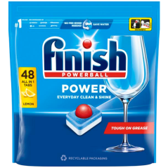 Finish tablety do umývačky All in 1 Max Lemon, 48 ks