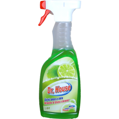 Dr. House čistič okien s rozprašovačom Lime 500 ml