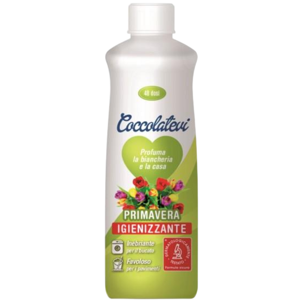 COCCOLATEVI PRIMAVERA IGIENIZZANTE - Koncentrovaný parfém do prádla s dezinfekční přísadou + čistič 300 ml