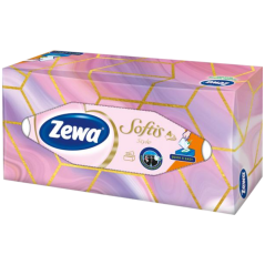 Zewa Softis Style Box 4vrstvové papierové vreckovky, 80 ks