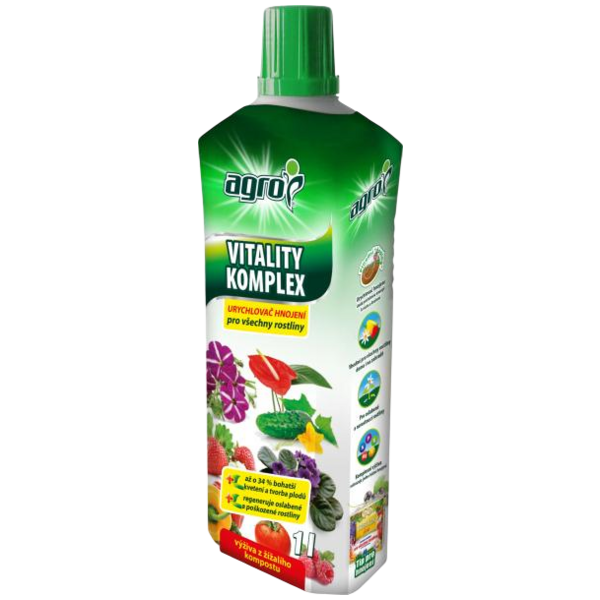 Agro Vitality Komplex hnojivo pro oslabené a nerostoucí rostliny, 1 l Agro Vitality Komplex hnojivo pro oslabené a nerostoucí rostliny, 1 l