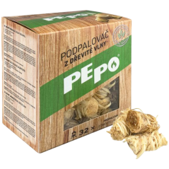 PE-PO podpalovač z dřevité vlny 32 podpalů