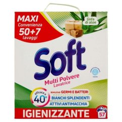 SOFT prací prášok s aloe vera na bielizeň 3,15KG 57PD