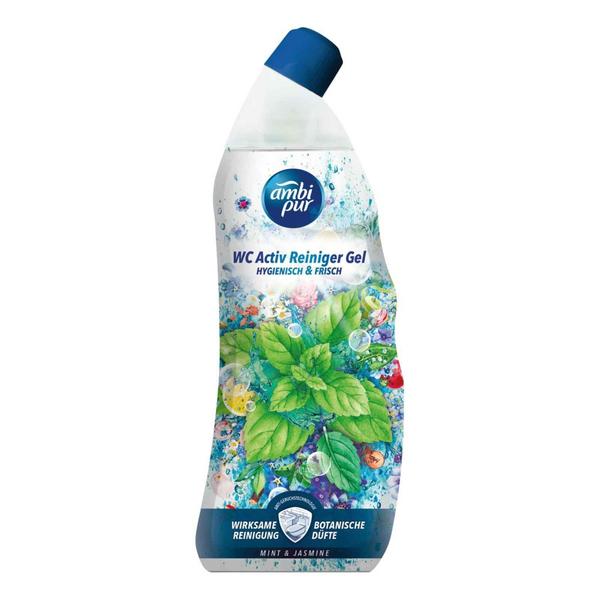 Ambi Pur WC aktivní hygienický čistící gel s vůní jasmínu a máty 750ml Ambi Pur WC aktivní hygienický čistící gel s vůní jasmínu a máty 750ml