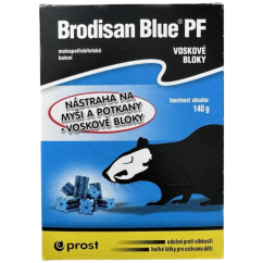 Brodisan Blue PF voskové bloky k hubení hlodavců, 140 g