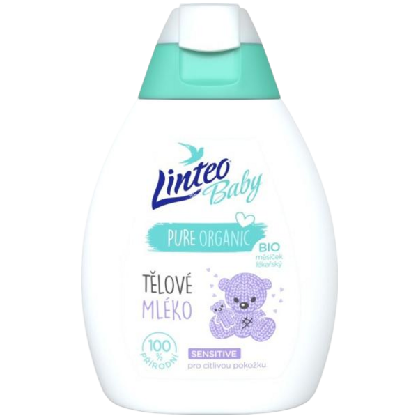 Linteo Baby tělové mléko s měsíčkem lékařským, 200 ml