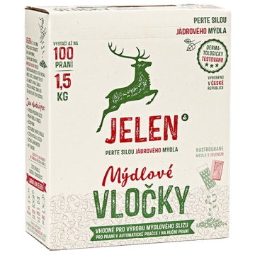 Mydlové vločky na pranie