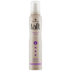 Taft Perfect Flex, pěnové tužidlo na vlasy utra silně tužící, síla fixace 4, 200 ml