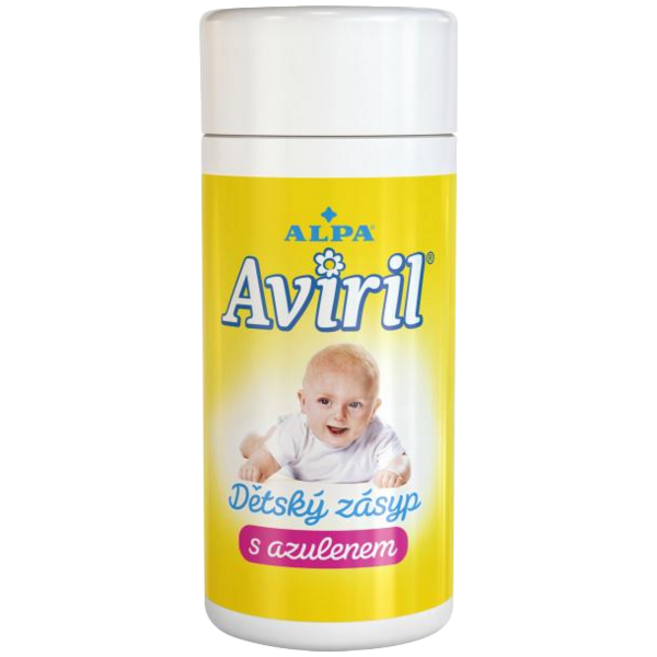 Alpa Aviril dětský zásyp s azulenem, 100 g
