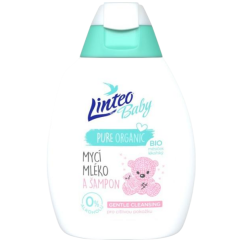 Linteo Baby mycí mléko a šampon s měsíčkem lékařským, 250 ml