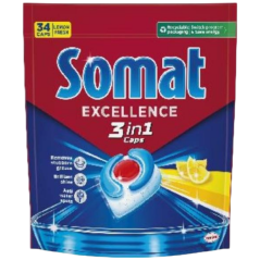 Somat Lemon 3v1 tablety do myčky 34 ks, 615,4 g