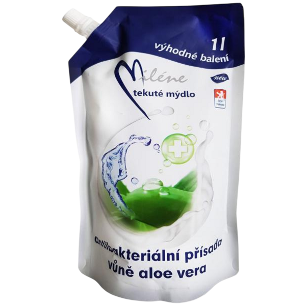 Miléne Aloe Vera tekuté antibakteriální mýdlo, náplň 1 l