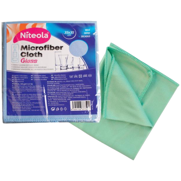 Niteola Glass utěrka na sklo z mikrovlákna 35 × 35 cm, 260 g