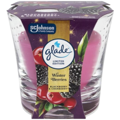 Glade Winter Berries vonná sviečka v skle 112 g