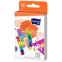 Matopat Art barevné náplasti 19 x 76 mm 12 kusů