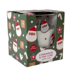 PanAroma Vianočná vonná sviečka Santa Škorica a borovica 100g