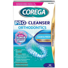 Corega Pro Cleanser Orthodontics tablety na čistenie rovnátok, 30 ks