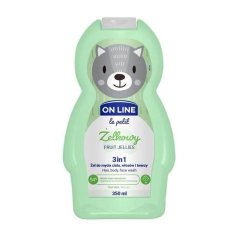 On line le petit 3v1 šampon, mycí a sprchový gel Ovocné želé 350 ml
