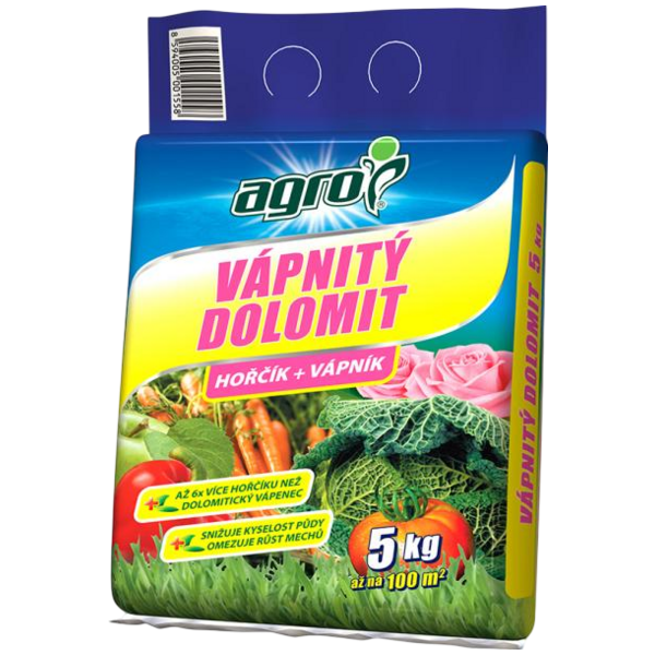 Agro Vápnitý dolomit hnojivo, 5 kg