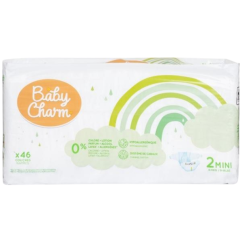 Baby Charm jednorázové plenky Super Dry Flex Mini 3–6 kg, 46 ks