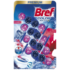 Bref Color Aktiv Flower tuhý WC blok, 4× 50 g