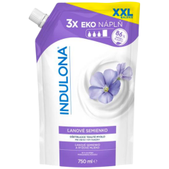 Indulona tekuté mýdlo Lněné semínko náhradní náplň, 750 ml