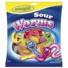 Woogie Kyselé žížalky 250g