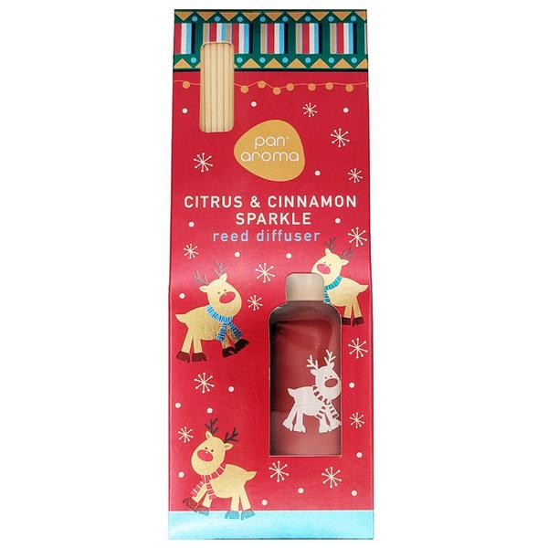 PanAroma aroma difuzér v dárkovém balení CITRUS & CINNAMON SPARKLE 50ml PanAroma aroma difuzér v dárkovém balení CITRUS & CINNAMON SPARKLE 50ml