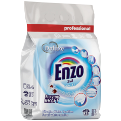 Deluxe Enzo prací prášok Professional 2,45kg 2in1 White - 35PD