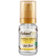 Cristalli Liquidi Con Olio Di Cocco E Semi Di Lino Soft Touch - Tekuté krystaly s kokosovým olejem a lněným semínkem 50 ml