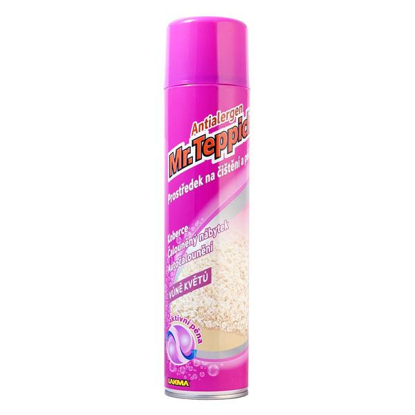 Mr. Teppich Antialergen Suchá pěna na koberce Květy 600ml Mr. Teppich Antialergen Suchá pěna na koberce Květy 600ml