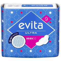 Evita Ultra Drainette, dámske vložky, 9 ks