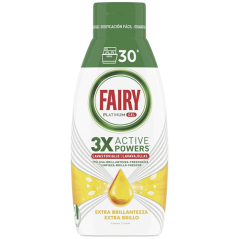 Fairy Platinum Gel do myčky 30 PD - 600ml - Extra Brillo - Limone