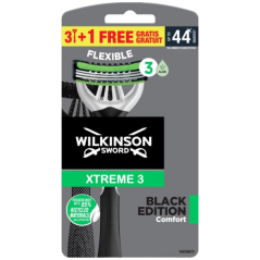 Wilkinson Sword Xtreme3 Black jednorazový holiaci strojček, 4 ks