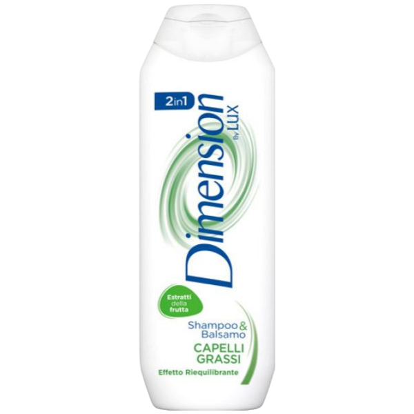 Dimension by LUX 2v1 šampón a balzám na mastné vlasy, 250 ml Dimension by LUX 2v1 šampón a balzám na mastné vlasy, 250 ml