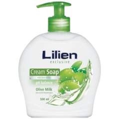 Lilien Olive Milk tekuté mydlo s dávkovačom, 500 ml