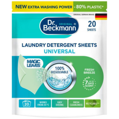 Dr. Beckmann pracie obrúsky Magic Leaves Intense Fresh Universal, 20 ks