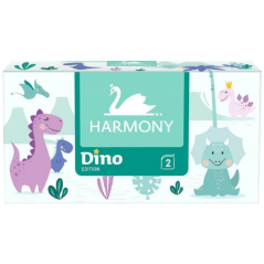 Harmony Dino 2vrstvé papírové kapesníčky v krabici, 150 ks
