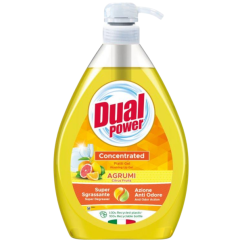 Dual Power Citrus Fruits 1L - prostředek na nádobí s pumpičkou