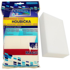 Houbička NANO melaminová bílá 4ks