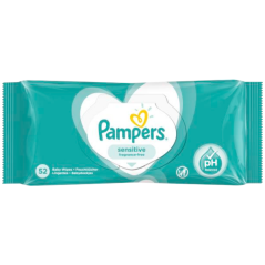 Pampers Sensitive vlhčené ubrousky, 52 ks