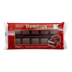 Domino čokoládové kostky s dvojí náplní 125g