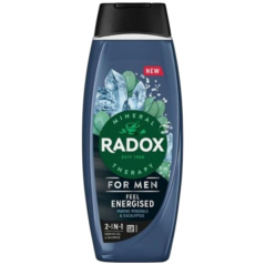 Radox Men Feel Energized 2v1 sprchový gél a šampón pre mužov 450 ml