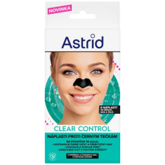 Astrid Clear Control – náplaste proti čiernym bodkám (6 ks)
