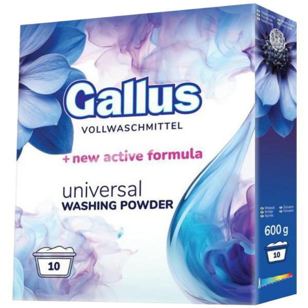 Gallus prací prášek Universal, 10 dávek, 600 g Gallus prací prášek Universal, 10 dávek, 600 g