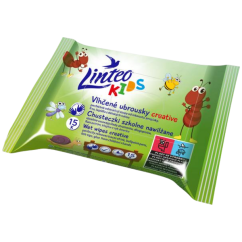 Linteo Kids Creative vlhčené ubrousky, 15 ks