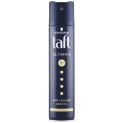 Taft Ultimate, lak na vlasy s maximální fixací s efektem lesku, síla fixace 5+, 250 ml